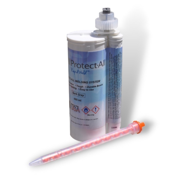 lot 142 image: New Protect-All Rapid Weld System Dark Grey 490ml
