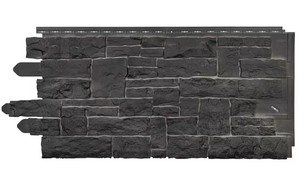lot 28 image: NovikStone SK Stacked Stone (20.3 in. x 45 in.) Stone Siding in Onyx (9 panels per box, 45 sq. ft.)