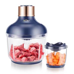 lot 16470 image: Bear Food Processor, Electric Food Chopper with 2 Glass Bowls (8 Cup2.5 Cup), 400W Power Grinder with 2 Sets Stainless Steel Blades, 2 Speed for Meat, Vegetables, and Baby Food