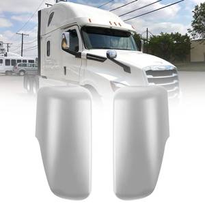 lot 16481 image: Chrome Door Mirror Cover for Freightliner Cascadia 2018-2024,Side Mirror Housing Assembly for Freightliner New Cascadia Semi Trucks Accessories Pair