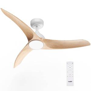 lot 16520 image: TAVZAKE Ceiling Fans with Lights, 42 inch Low Profile Ceiling Fan with Light and Remote, Flush Mount, LED Dimmable, 6 Speeds, Quiet Reversible Motor, Modern Ceiling Fan with Light for Bedroom (Wood)