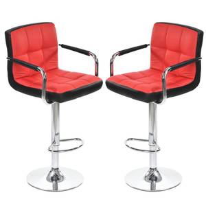lot 18287 image: Jinsi Nan Red bar stools Set of 2 bar stools with Back and arms, Red bar Chairs, Bar stools with Back, Bar Stool, Bar Chairs with arms, Swivel bar stools with Backs,Bar Chair (Red bar stools) - Retail $225
