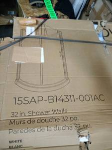 lot 18289 image: Shower Doors 56-60 W X 72 H Semi Frame Double Sliding Bathroom Glass Shower Door, 14 (6MM) Thick Clear SGCC Tempered Glass, Chrome Finish