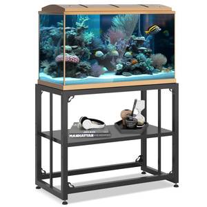 lot 18297 image: Grehitk Fish Tank, Aquarium for 40 Gallon, Upgrade Aquarium Turtle Tank, Adjustable 2-Tier Fish Tank, Reptile Tank Terrariums Tank Breeder Reptile Tank Stand not Included