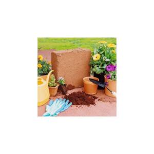 lot 18320 image: Envelor 10lb Compressed Coco Coir Brick Potting Soil 4 pack
