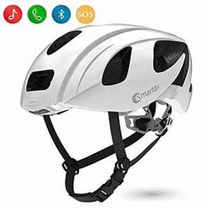 lot 16473 image: SMART4U SMART HELMET WITH LED TAILLIGHT & TURN INDICATORS, BLUETOOTH PHONE ONE BUTTON ANSWER BIKE HELMET, CERTIFIED COMFORTABLE CYCLING HELMET, SH55M