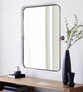 lot 18293 image: bolrok modern mirror brushed nickel 20x30