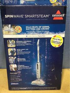 lot 2201 image: Bissell SpinWave Smartsteam Scrubbing and Sanitizing Steam Mop