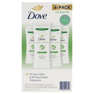 lot 2233 image: Dove Advanced Care Cool Essentials Deodorant 2.6 Ounce (Pack of 4)