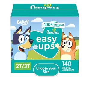 lot 2234 image: Pampers Easy Ups Bluey Training Pants Boys Size 2T3T 140 Count