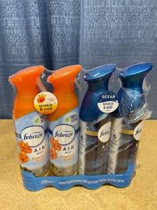 lot 2240 image: 4 Pack Febreze OceanHawaiian Aloha Spray Mists