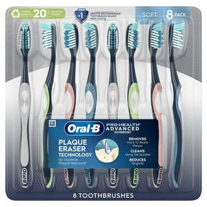 lot 3207 image: Oral-B ProHealth Advanced Manual Toothbrush 8 Count (Soft)
