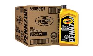 lot 7209 image: Pennzoil Full Synthetic 5W-20 Motor Oil (6 Pack)