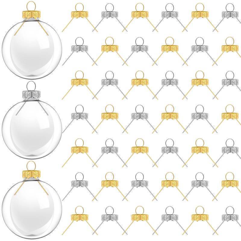 lot 55689 image: Libima Christmas Round Ornament Cap 0.8 Inch Metal Christmas Replacement Ornament Caps Christmas Hangers Caps for Porcelain Ceramic Glass DIY Craft Ornaments (Gold, Silver, 400 Pcs) - Retail $16952.97
