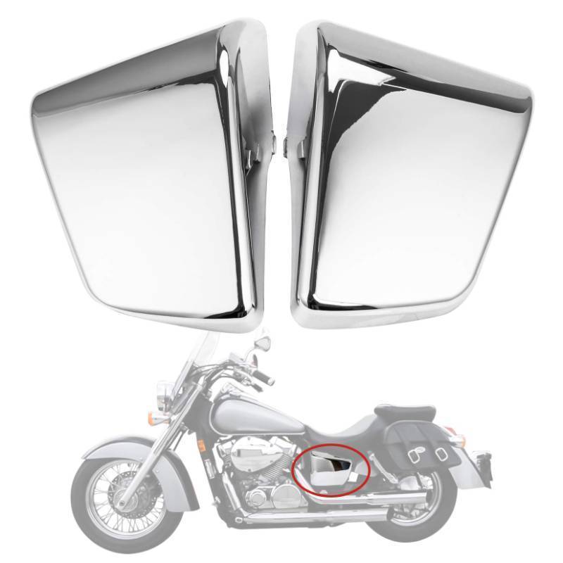 lot 55698 image: Chrome Battery Side Fairing Cover for Shadow ACE VT750 VT400 1997-2003