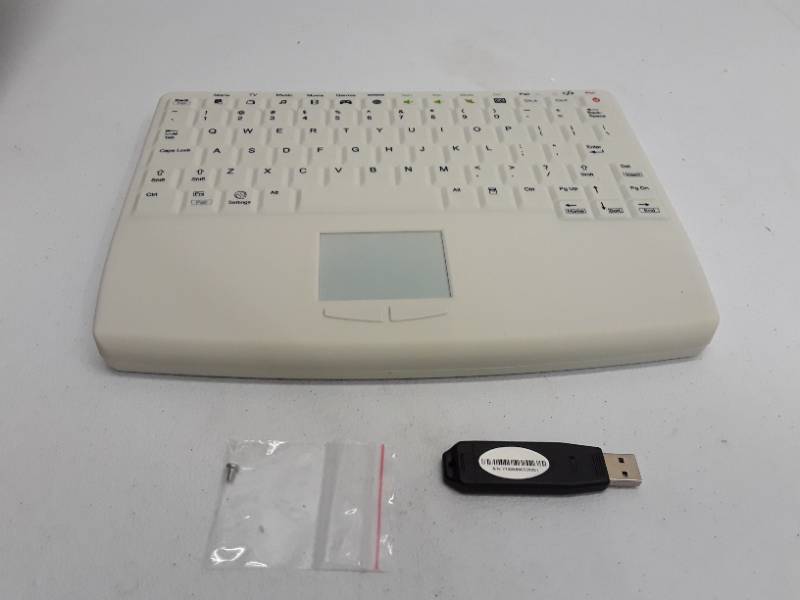 lot 55790 image: SEALED (WATER RESISTANT) WIRELESS STANDARD KEYBOARD & DONGLE - KBA-C4166-CNR