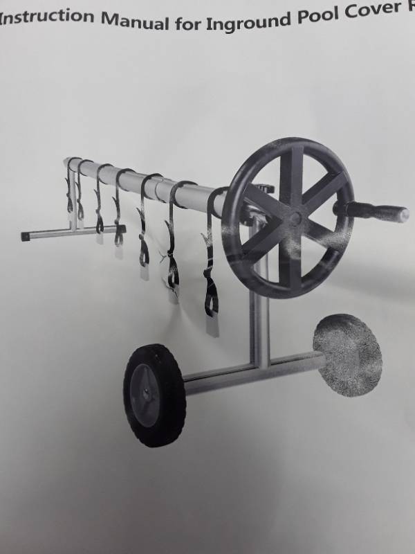 lot 55986 image: PARTS ONLY - Inground Pool Cover Reel - only box 1 of 2, parts new