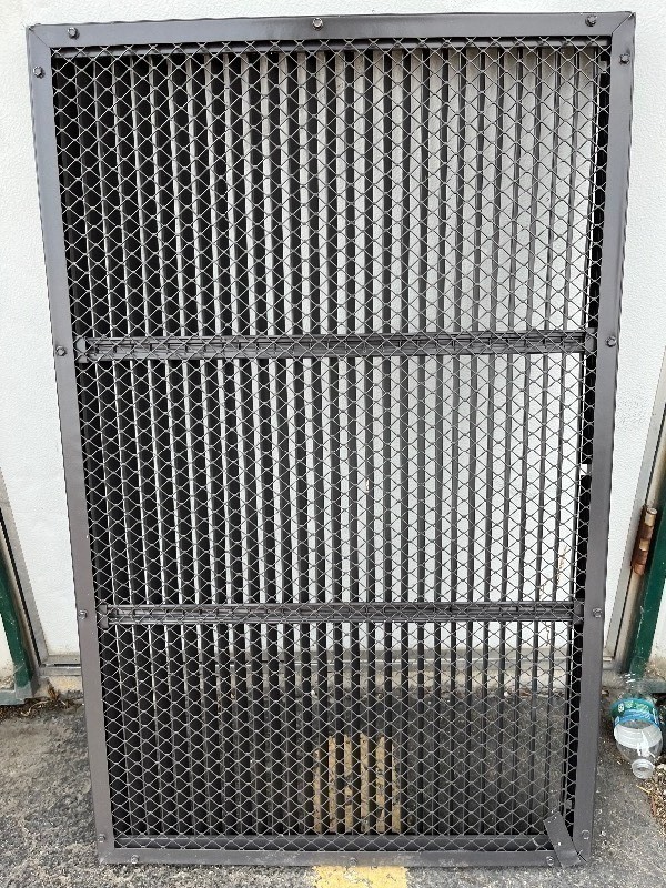 lot 224 image: 2x38 ALUMINUM EXHAUST VENT COVER - W PROTECTIVE SCREEN