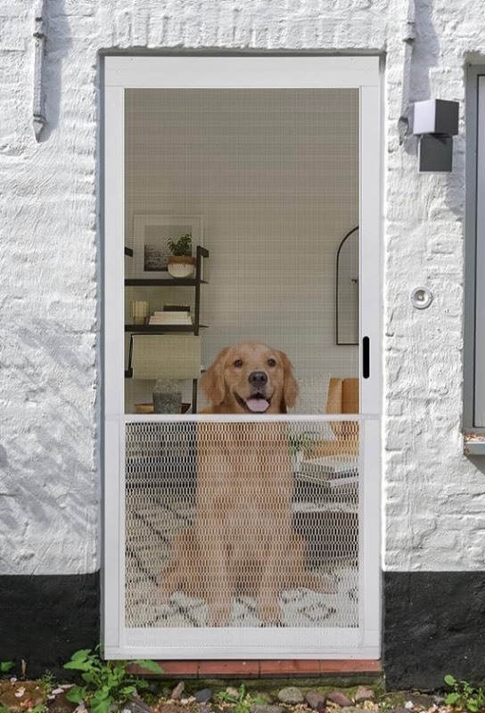 lot 329 image: ADFORS SG SCREEN & STORM DOOR GRILLE GREY 24.5 x ID 26 OD 34 GREAT FOR PETS