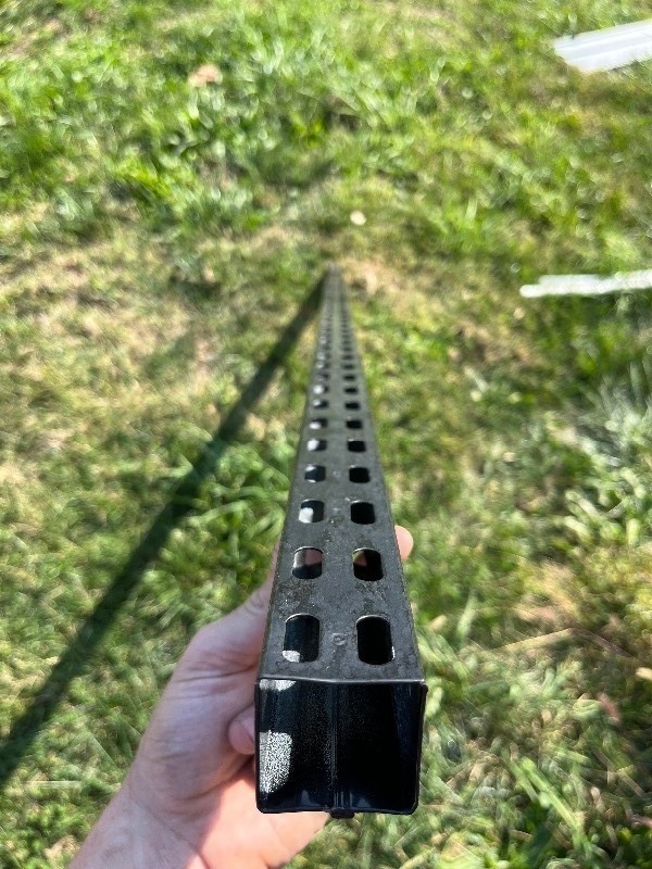 lot 673 image: 80.5 x 1.5 x 1.5 METAL GUTTER GRATE FOR WATER REDIRECTION, EFFECTIVE AND EASY TO INSTAL