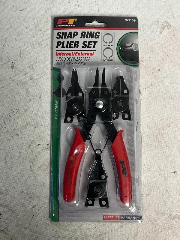 lot 47 image: PT SNAP SPRING PLIER SET INTERNAL & EXTERNAL