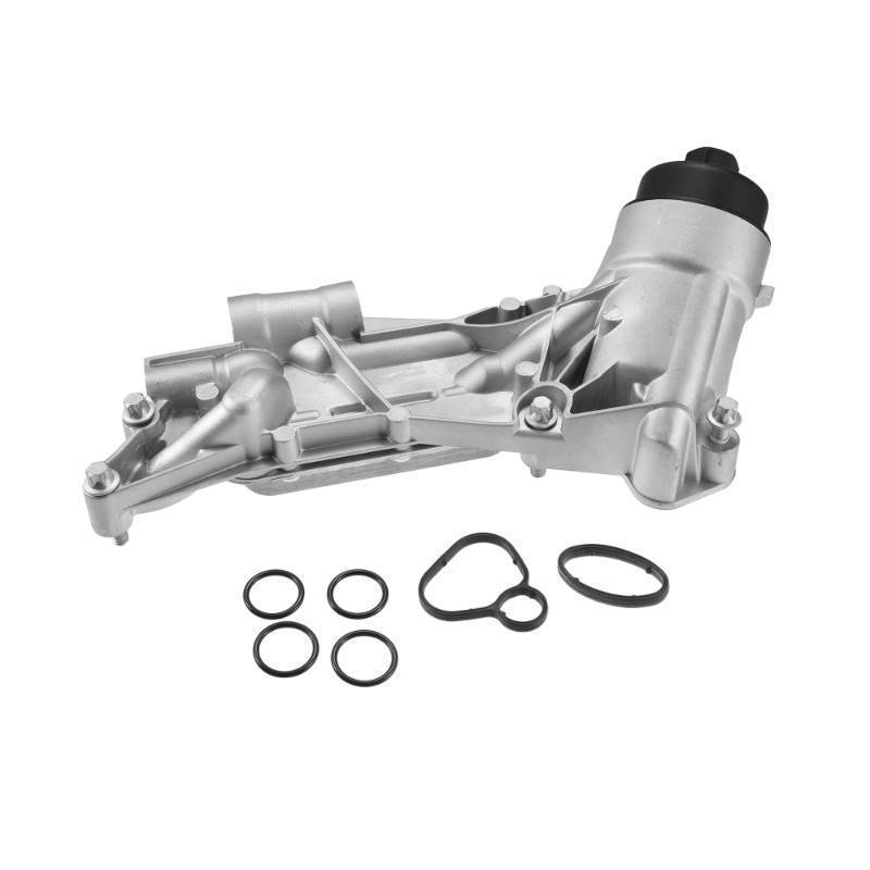lot 2623 image: X AUTOHAUX 93186324 Engine Oil Cooler Oil Filter Housing Adapter Assembly with Gaskets for Chevy Aveo for Chevrolet Cruze Sonic Trax 1.8L for Pontiac for Saturn 25199751 1.8 Engine Oil Cooler