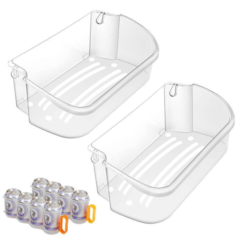 lot 2624 image: 2 Pack UPGRADE 240356402 Refrigerator Door Bin Replacement Part, Compatible Frigidaire Refrigerator Door Shelf LFSS2612TF0 FGUS2642LF2 LGUS2642LF1 LFSS2612TE0 AP2549958 FGHS2631PF4A Door Shelves