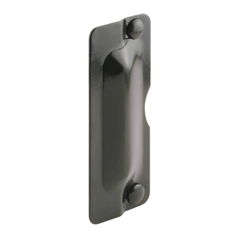 lot 2626 image: 3 in. x 7 in. Steel Bronze-Painted Latch Shield for Out-Swinging Doors