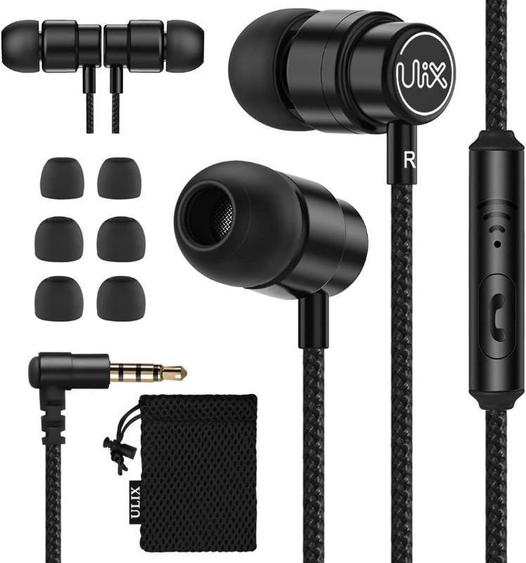 lot 2218 image: UliX Rider Wired Earbuds in-Ear Headphones, Earphones with Microphone, 5 Years Warranty, with Anti-Tangle Cable, Ear Buds for iPhone, iPad, Samsung, School Students, Kids, Women, Small Ears