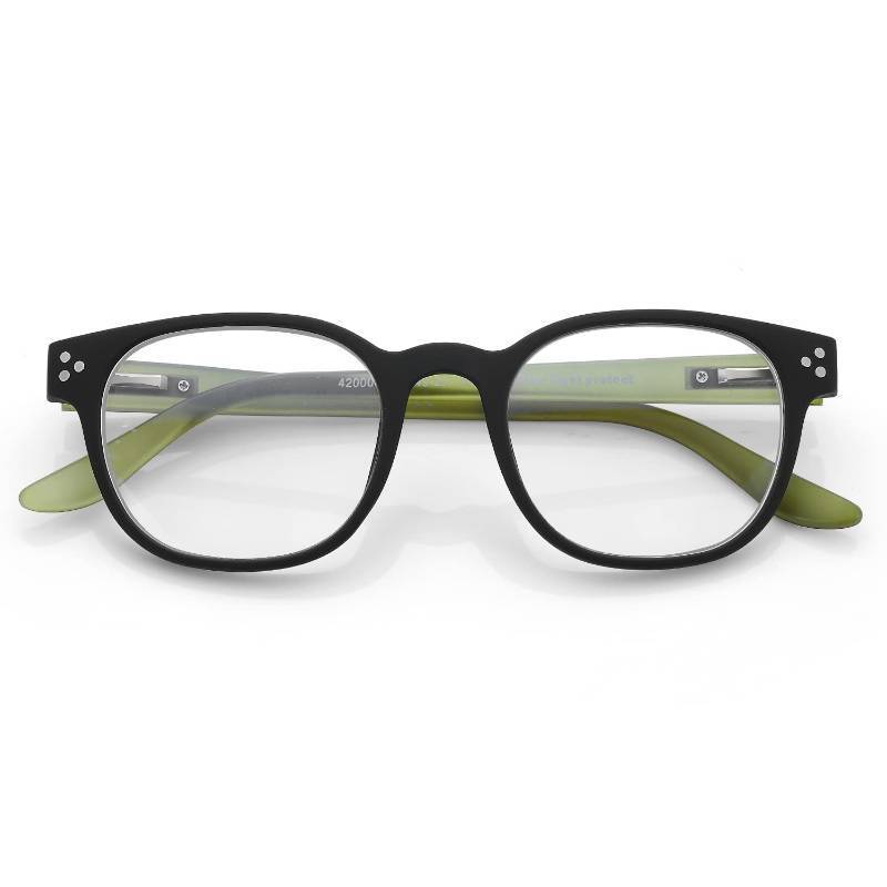 lot 2251 image: BLUEMOKY Blue Light Blocking Reading Glasses for Women Men, Small Retro Square Reader Computer Glasses