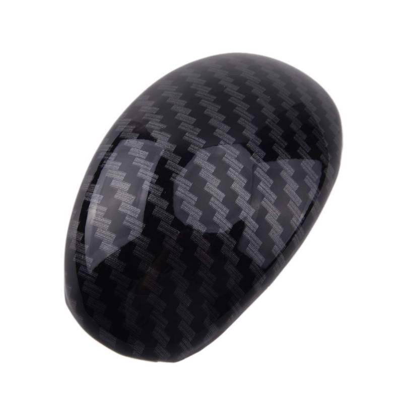 lot 2266 image: beler Carbon Fiber Style Interior Gear Shift Lever Knob Cover Trim Fit for Hyundai Elantra 2011-2016