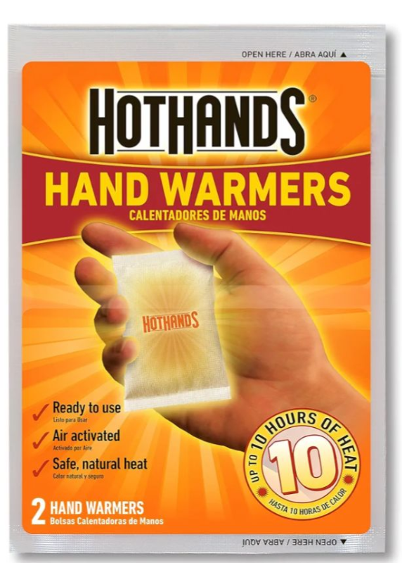 lot 2167 image: HotHands Hand Warmers - Long Lasting Safe Natural Odorless Air Activated Warmers - Up to 10 Hours of Heat - 10 Pair