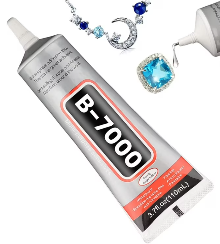 lot 2183 image: B-7000 Glue Crystal Clear Adhesive,Multi-Function Super Glues Suitable for Phone Screen Repair, Glass,Wooden, Jewelery (110 ml 3.7oz)