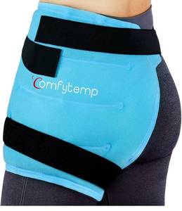 lot 2028 image: Comfytemp Large Hip Ice Pack Wrap for Sciatica, Hip Replacement, Fracture, Pain Relief, FSA HSA Eligible, Reusable Gel Ice Pack for Injuries, Cold Compression Physical Therapy Recovery Gifts(ML)