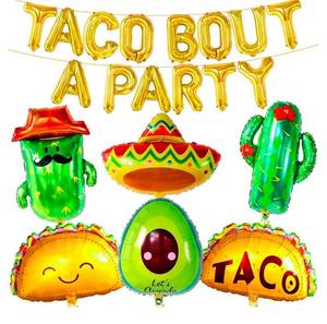 lot 2037 image: KatchOn, Huge 22 Pcs Taco Bout A Party Decorations