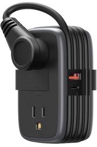 lot 2041 image: NTONPOWER GAN 63W Power Strip with USB C Port, 4 Outlets 2 USB(1 USB-C), 4ft Retractable Extension Cord with USB C Ports, Non-Surge Protector, Fast Charge Compatible with iPhone, MacBook Pro, Samsung