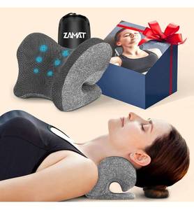 lot 2043 image: ZAMAT Neck and Shoulder Relaxer wMagnetic Therapy Pillowcase, Neck Stretcher Chiropractic Pillows for Pain Relief, Cervical Traction Device for Relieve TMJ Headache Muscle Tension Spine Alignment