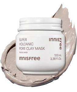 lot 2045 image: innisfree Super Volcanic Pore Clay Mask, Korean Pore Clearing Clay Mask with Volcanic Clusters and AHA