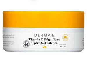 lot 2062 image: Derma E Vitamin C Bright Eyes Hydro Gel Under Eye Patches (60 Ct), Allantoin, Caffeine & Vitamin B3, Eye Mask Patches Helps Reduce Fine Lines, Wrinkles, Dark Circles & Puffy Eyes, 60 Patches