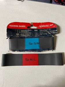 lot 2064 image: Speedo swim training bands SM ML