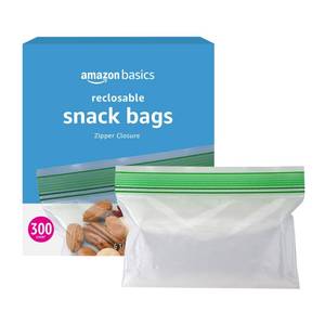 lot 2069 image: Amazon Basics Snack Storage Bags, 300 Count