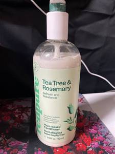 lot 2071 image: Renpure Plant Based Tea Tree and Rosemary Refresh and Rebalance Conditioner - Soothes Dry Scalp - Delivers Moisture and Shine - Gentle Formula - Dye Free - Recyclable, Pump Bottle Design - 24 fl oz