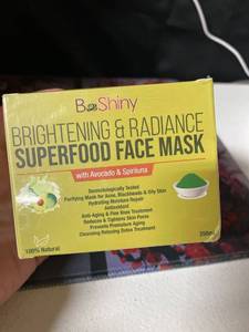 lot 2086 image: SuperFood Face Mask with Avocado & Green Tea - Body Mud Mask - Acne Treatment - Natural Dermatologically Tested - Face Masks Skincare