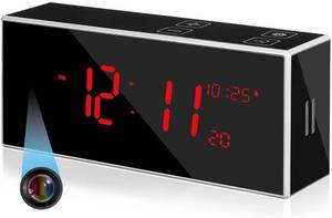 lot 2103 image: Clock Security Camera with Stronger Night Vision Wireless WiFi Smart Nanny Cam Motion Detection 160 Degree Wide-Angle Fisheye Lens IP Remote Security Camera2.4G and 5G
