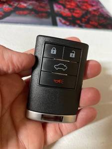 lot 2130 image: Replacement Keyless Entry Remote Car Key Fob for Cadillac STS 2008-2011 for Cadillac DTS 2008-2011 for Cadillac CTS 2008-2013 22889449 4 Key Button