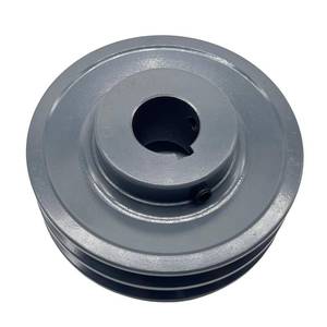 lot 2143 image: CMFG 2AK44-1 v Belt Pulley, 4.25 inch OD, 1 Inch Bore,Cast Iron Material, AK Double Groove Motor Pulley for 4L or A or 3L Belts