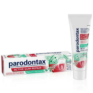 lot 2154 image: Parodontax Active Gum Repair Breath Freshener Toothpaste Fresh Mint 3.4 Oz for Adults