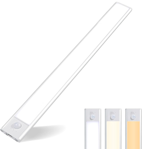 lot 2157 image: Svarog Led Closet Lights,74 LED Battery Operated Light 3 Color Motion Sensor Light Indoor Wireless Rechargeable Under Cabinet Lighting,Night Light for Closet,Wardrobe,Cupboard,Bedroom,Hallway