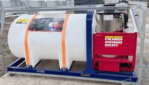 lot 117 image: 2024 Unused  YS4000 Hot Water High Power Pressure Washer With 435 Gallon Water Tank 4000psi Retail $6000