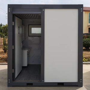 lot 103 image: Unused 2024 Portable BathroomShowerSinkVanityLights with US Standard Plumbing and Electric. Forklift Pockets and Four Lifting Lugs On Top for Moving & Loading. Retail Price $8500